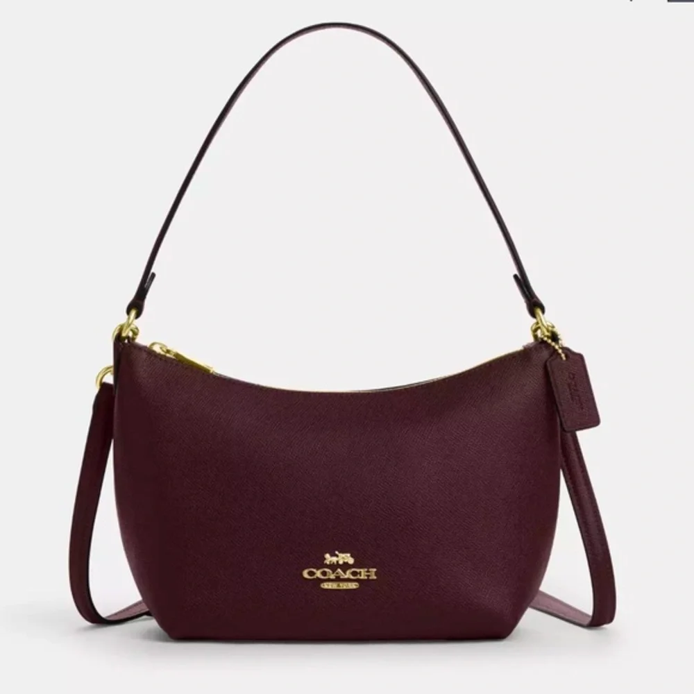 NWT COACH Zip Top‎ Leather Shoulder Bag